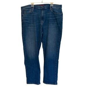 Lucky Brand 410 Athletic Straight Jeans Mens 42x32 Medium Wash Stretch NWT